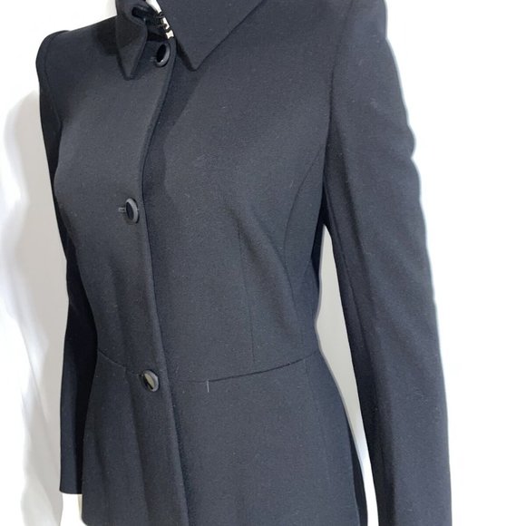 emanuel ungaro Black Colored Jacket Vestimenta Spa Size 4 - Picture 3 of 9